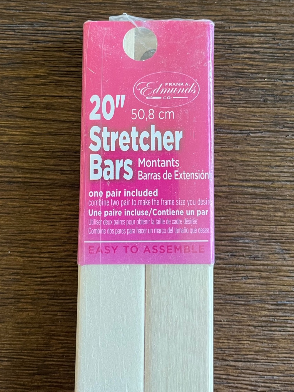 NEW | 20” Stretcher Bars by 3/4-Inch | Wood | Needlepoint | Embroidery | NIP